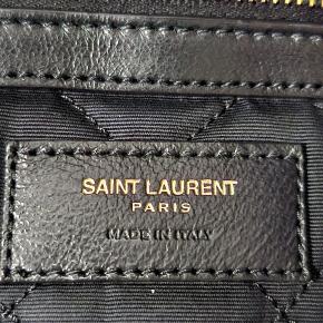 Saint Laurent Black Leather ES Giant Travel Bag 7