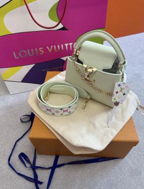 Louis Vuitton Green Taurillon Capucines Mini - Full set, packaging And Reciept 9