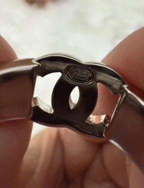 Chanel CC Metal And Crystal 2025 Ring  Size 54 2