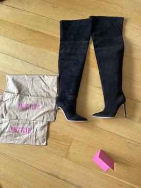 Paris Texas Black Suede Over The Knee Boots 6