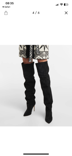 Paris Texas Black Suede Over The Knee Boots 4