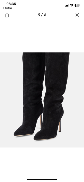 Paris Texas Black Suede Over The Knee Boots 3