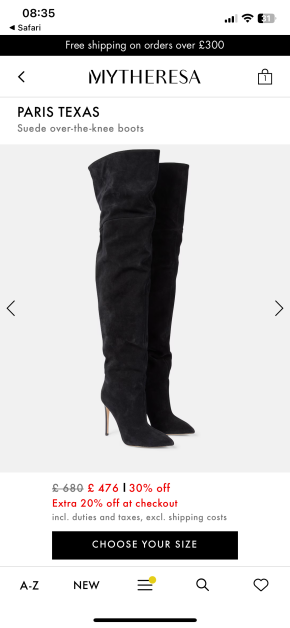 Paris Texas Black Suede Over The Knee Boots 2