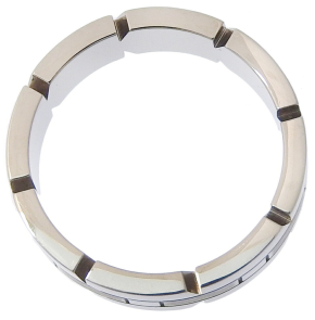 Cartier Tank Française Ring 18K White Gold Size 8.5 4
