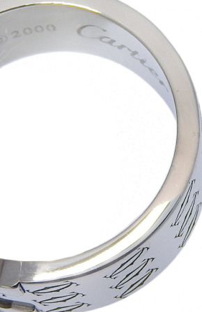 Cartier White Gold Open Band Ring Size 7.5 4