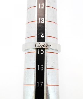 Cartier Signature Platinum Band Ring Size 7.5 5