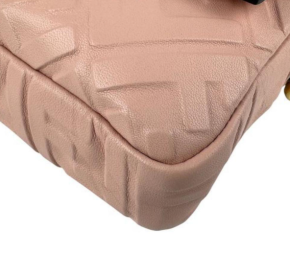 Fendi Dusty Pink Leather Baguette Bag 5