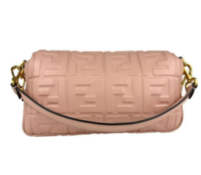 Fendi Dusty Pink Leather Baguette Bag 13
