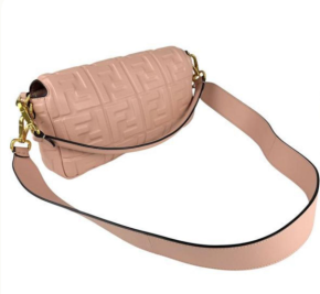 Fendi Dusty Pink Leather Baguette Bag 12
