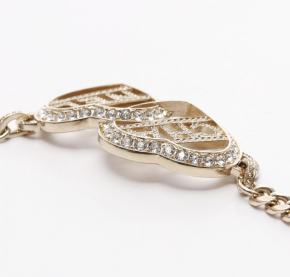 Chanel Double Heart Chain Necklace 8