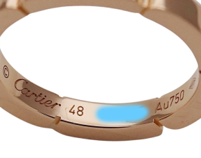 Cartier Rose Gold Maillon Panthère Ring  Size 48 3