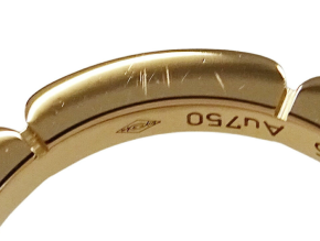 Cartier Rose Gold Maillon Panthère Ring  Size 48 5