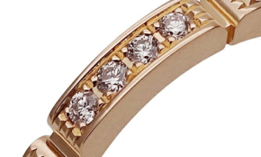 Cartier Rose Gold Maillon Panthère Ring  Size 48 8