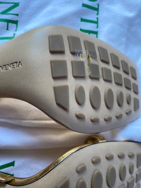 Bottega Veneta Gold Knot Sandals 12