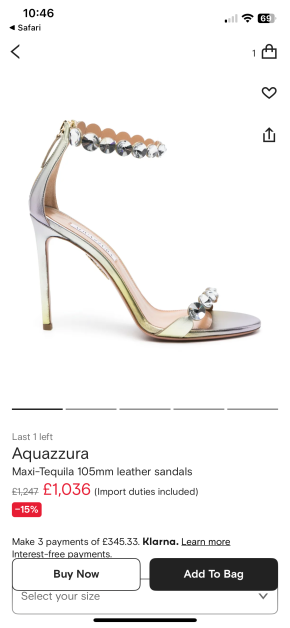 Aquazurra Tequila Heleed Sandals 4