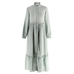 Sea New York Ruffled Sage Green Midi Dress 5