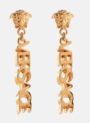 Versace Gold Metal Medusa Drop earrings 2