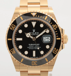 Rolex Black Dial Submariner Date 18kt Yellow Gold 2