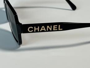Chanel Black 5408 Square Sunglasses. 3