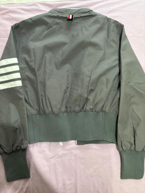 Thom Browne Grey Ripstop Bomber Jacket 2