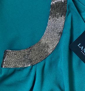 Lanvin Green One Shoulder Cocktail Dress 3