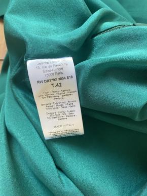 Lanvin Green One Shoulder Cocktail Dress 6