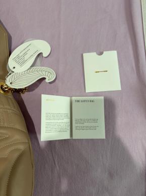 Okhtein Beige Lotus Shoulder Bag 8