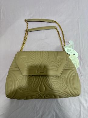 Okhtein Beige Lotus Shoulder Bag 9