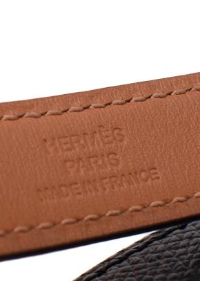 Hermes Adjustable Kelly 18 Belt in Noir Epsom Leather with Gold Hardware 8