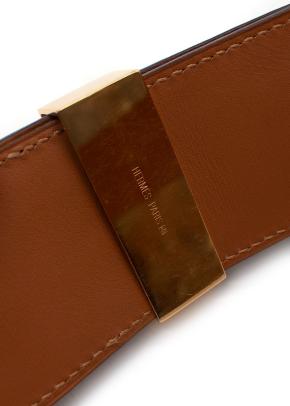Hermès Medor “Collier de Chien” Belt in Crocodile Leather  Full length 97cms 7