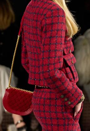 Chanel Runway Red Tweed Jacket 7