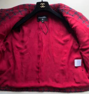 Chanel Runway Red Tweed Jacket 3