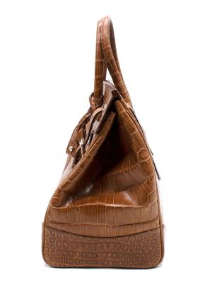 Ralph Lauren Ricky 33 Caiman Crocodile Bag 5