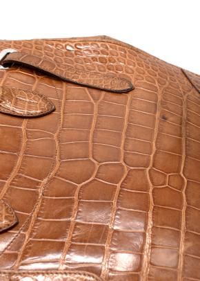 Ralph Lauren Ricky 33 Caiman Crocodile Bag 10
