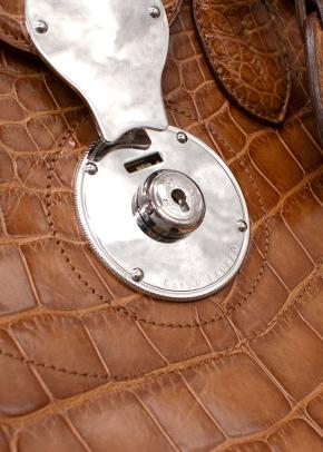 Ralph Lauren Ricky 33 Caiman Crocodile Bag 11