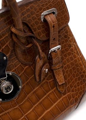 Ralph Lauren Ricky 33 Caiman Crocodile Bag 17