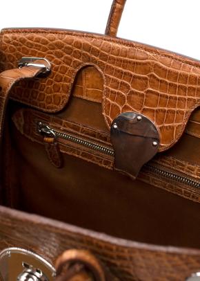 Ralph Lauren Ricky 33 Caiman Crocodile Bag 15