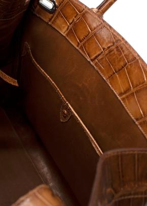 Ralph Lauren Ricky 33 Caiman Crocodile Bag 13