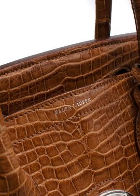 Ralph Lauren Ricky 33 Caiman Crocodile Bag 14