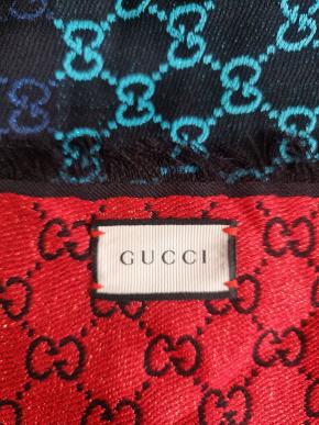 Gucci Metallic Rainbow Jacquard Scarf 7