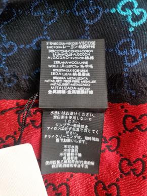 Gucci Metallic Rainbow Jacquard Scarf 8