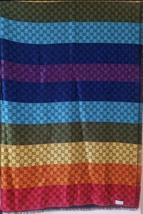 Gucci Metallic Rainbow Jacquard Scarf 6