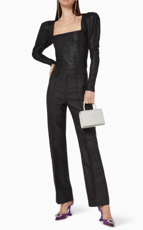 Rotate Birger Christensen Black Stevie Top 2