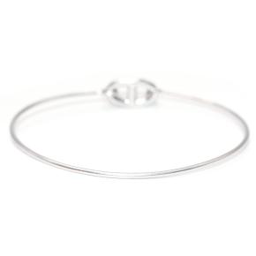 Hermes 18k White Gold Diamond Farandole Bangle Bracelet 3