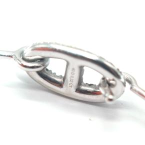 Hermes 18k White Gold Diamond Farandole Bangle Bracelet 5