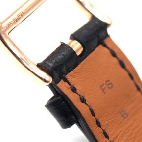 Hermes 18-karat Rose Gold Alligator Mother-of-pearl H Watch 9