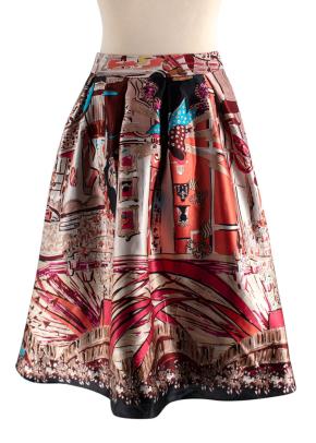 Dior Silk Printed Midi Skirt 2