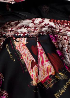Dior Silk Printed Midi Skirt 5