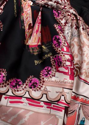 Dior Silk Printed Midi Skirt 4