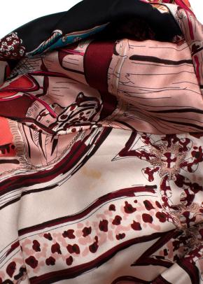 Dior Silk Printed Midi Skirt 6